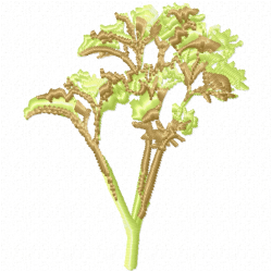 Flowers And Tree Embroidery Design 12